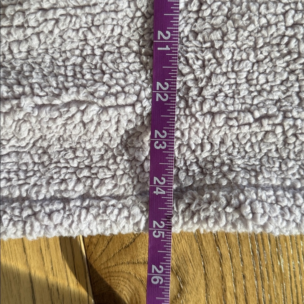 😊Cozy Women’s Sherpa Plush Quarter-Zip Jacket in Lavender - Picture 7 of 7
